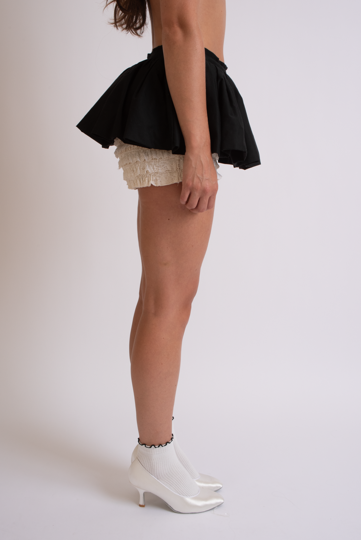 Bubble Peplum in Black