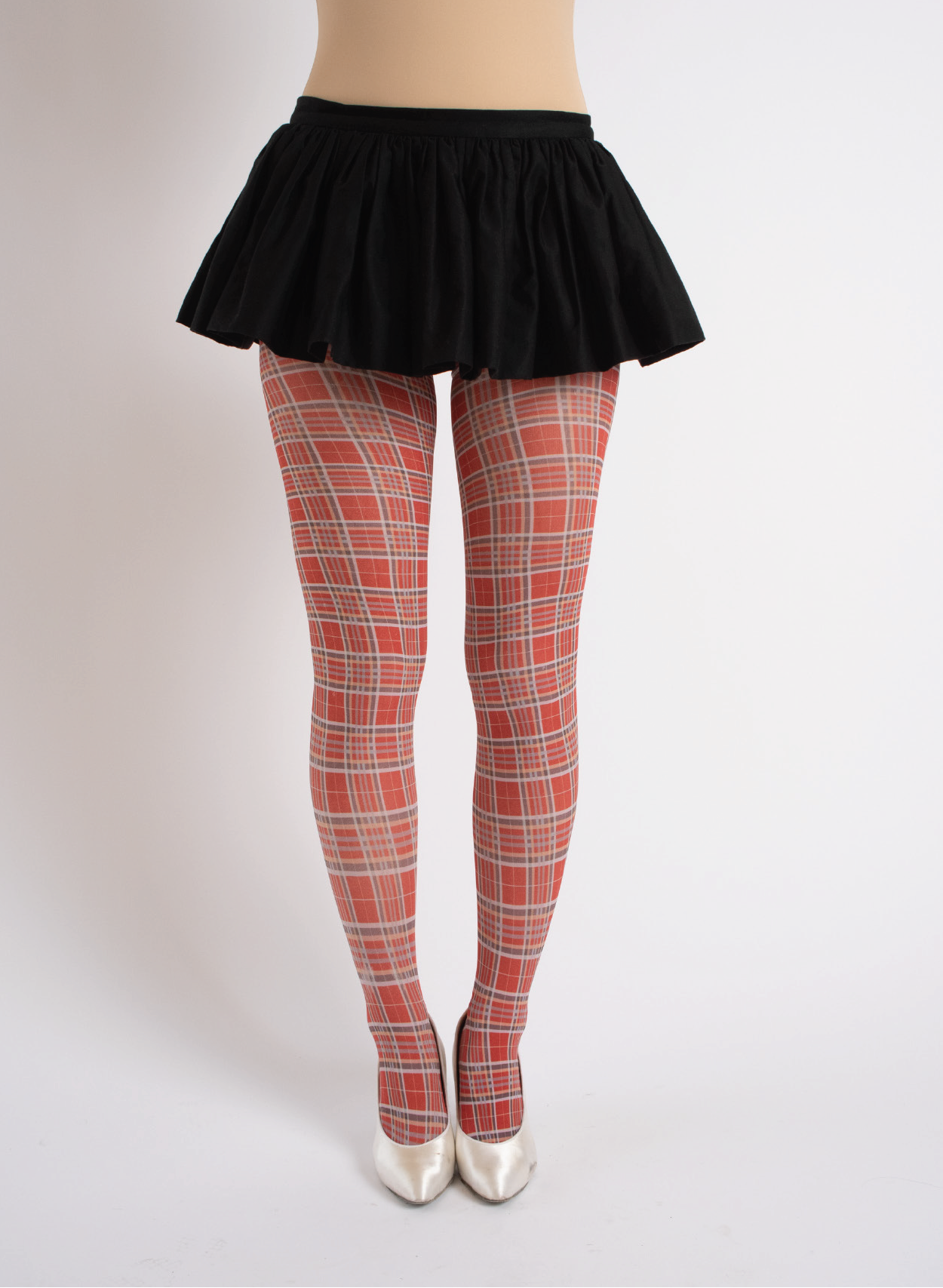 Play Tights in Red Plaid
