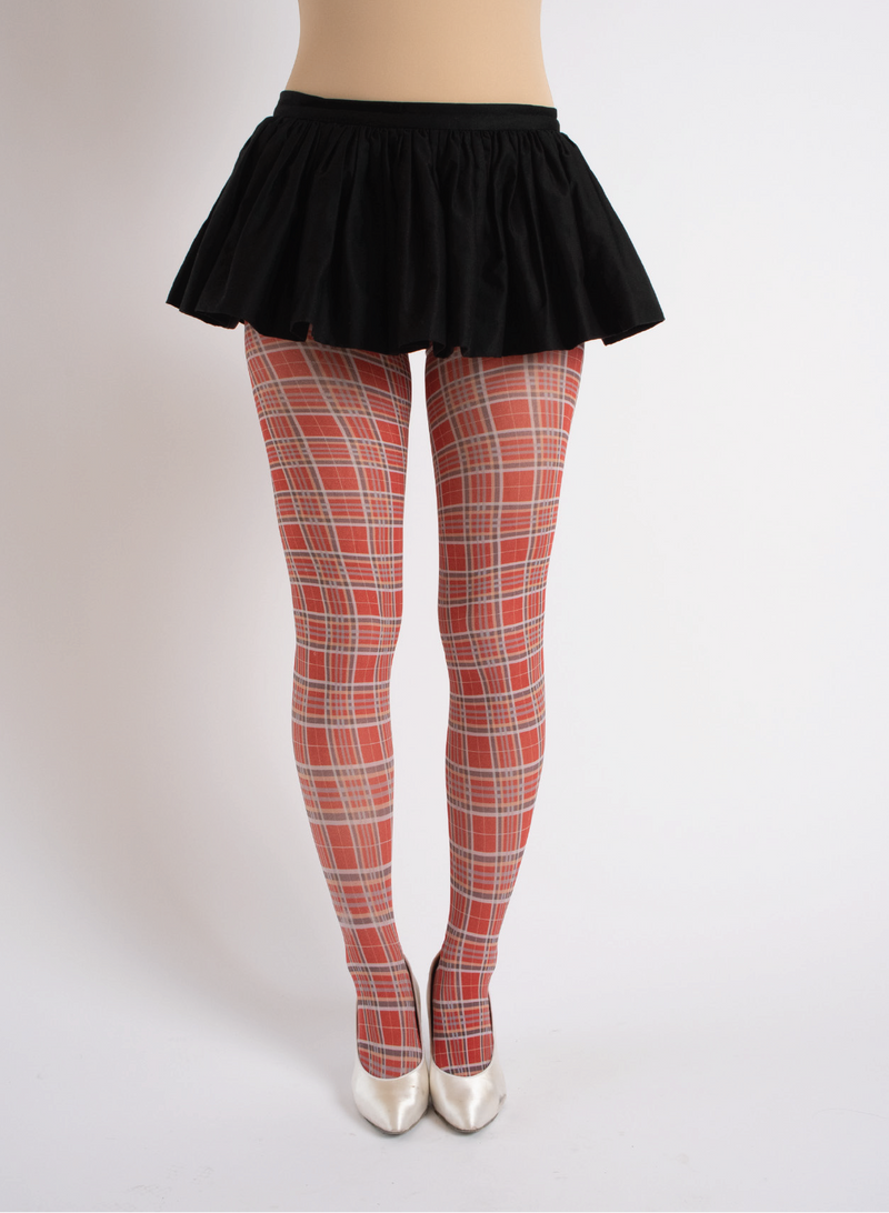 Play Tights in Red Plaid